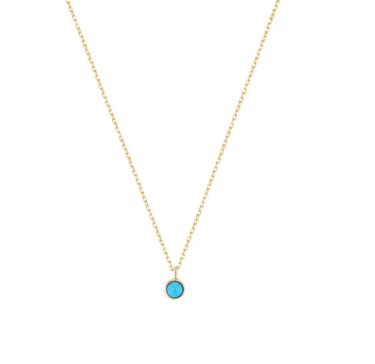Mini Turquoise Stone Necklace