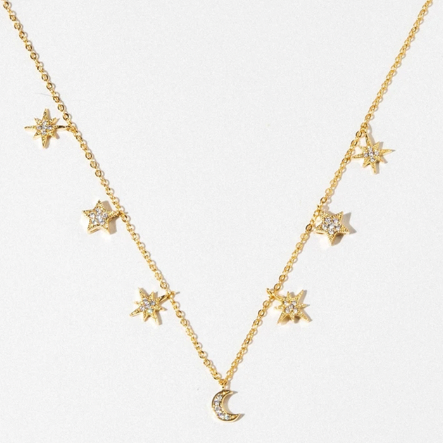 Moon Stars Necklace