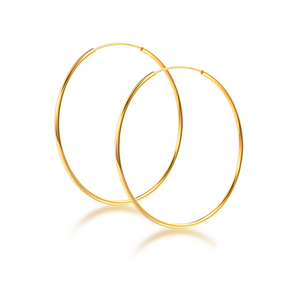 Extra Large Thin Hoops