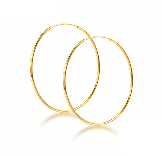 Extra Large Thin Hoops