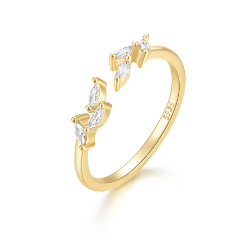 Open Leaves Ring