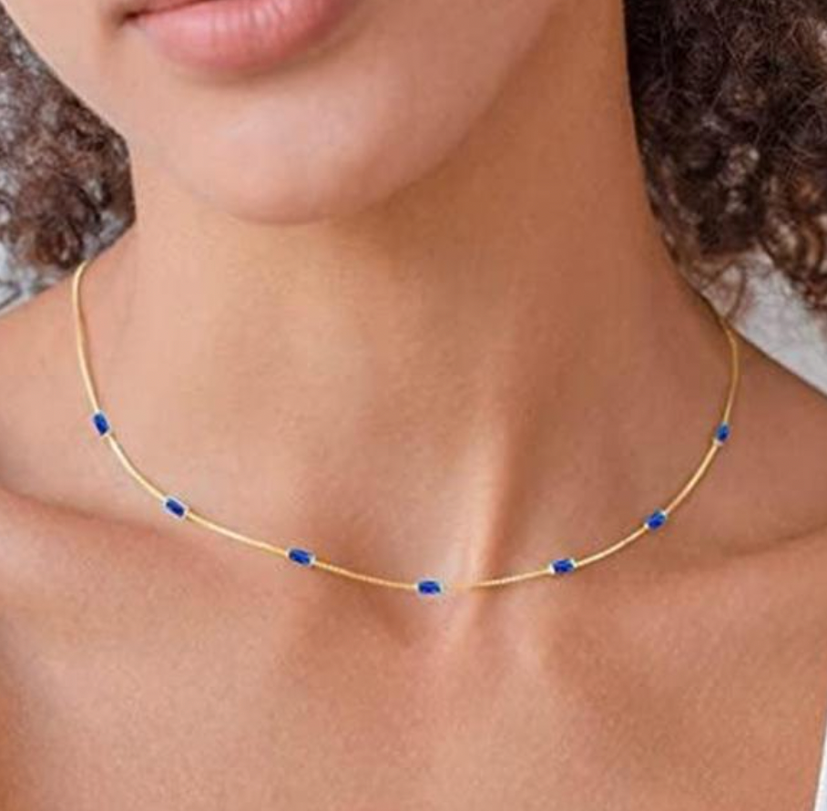 Multi Baguettes Chain Necklace