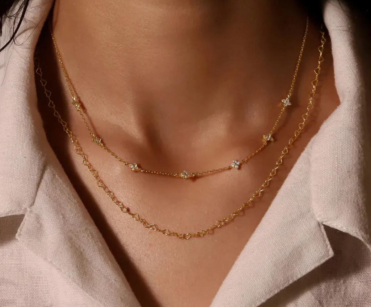 Multi Four Petals Necklace