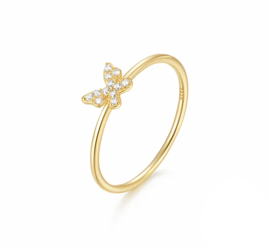 Pavé Butterfly Ring