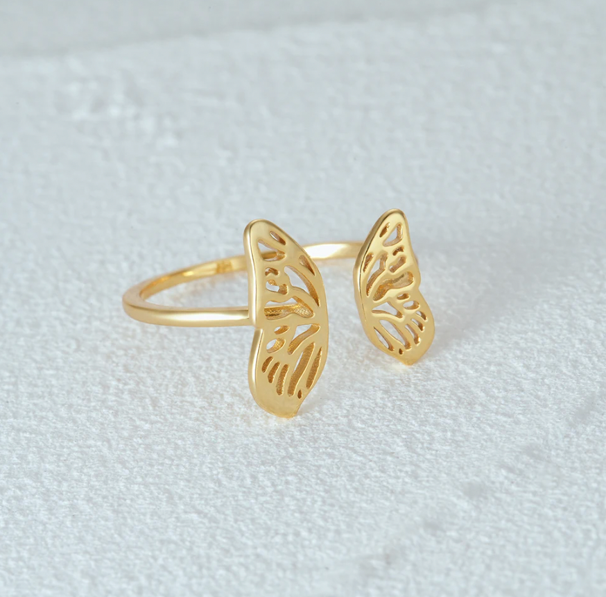 Bold Butterfly Ring