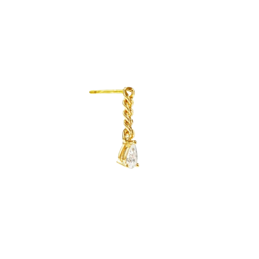 Tassel Chained Pear Earring