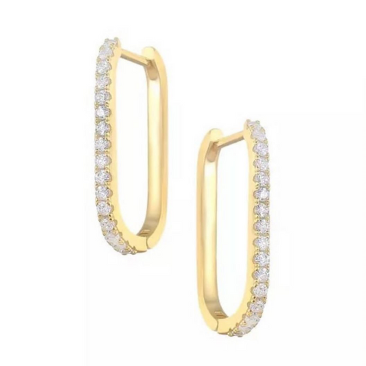 Thin Icon Pavé Hoops