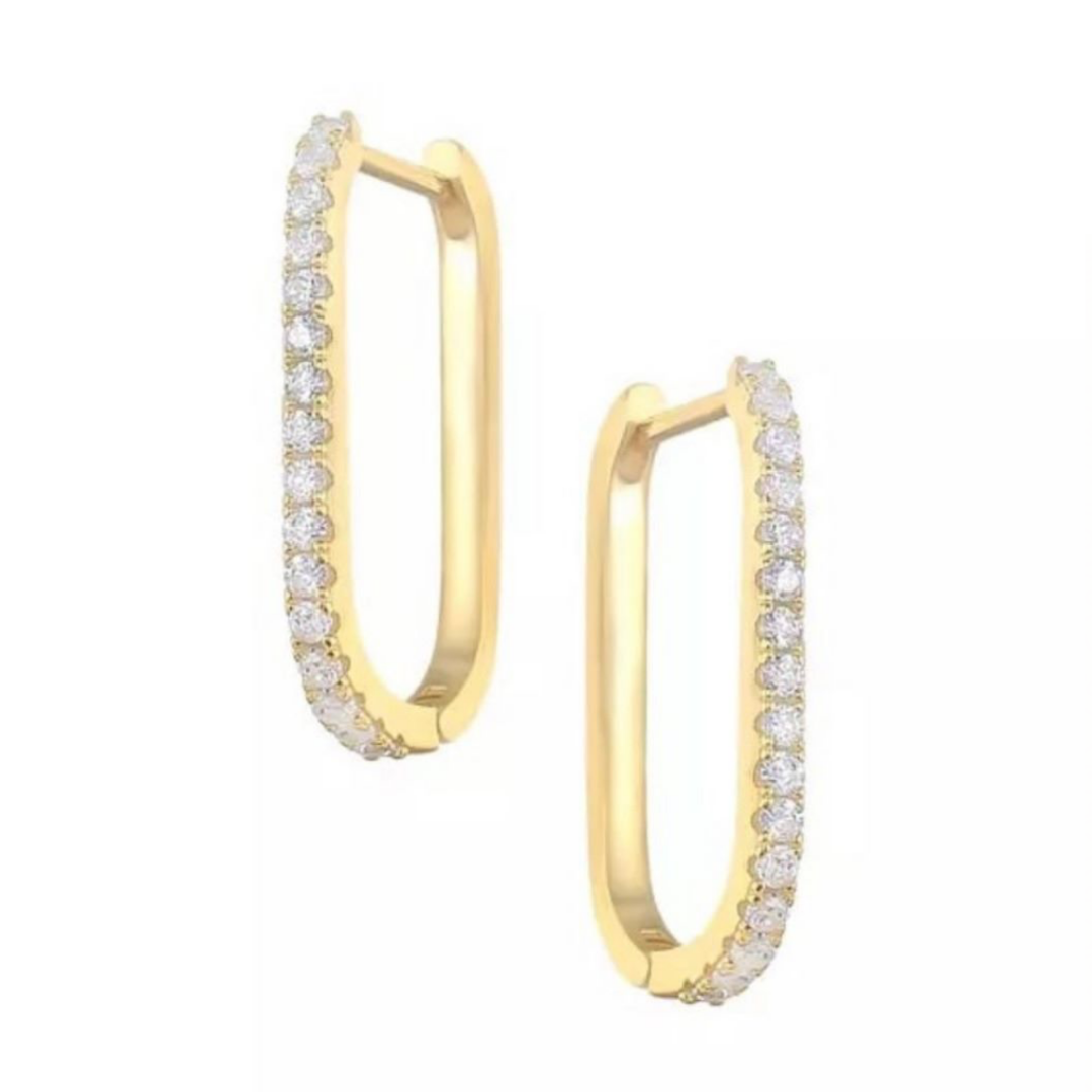 Thin Icon Pavé Hoops