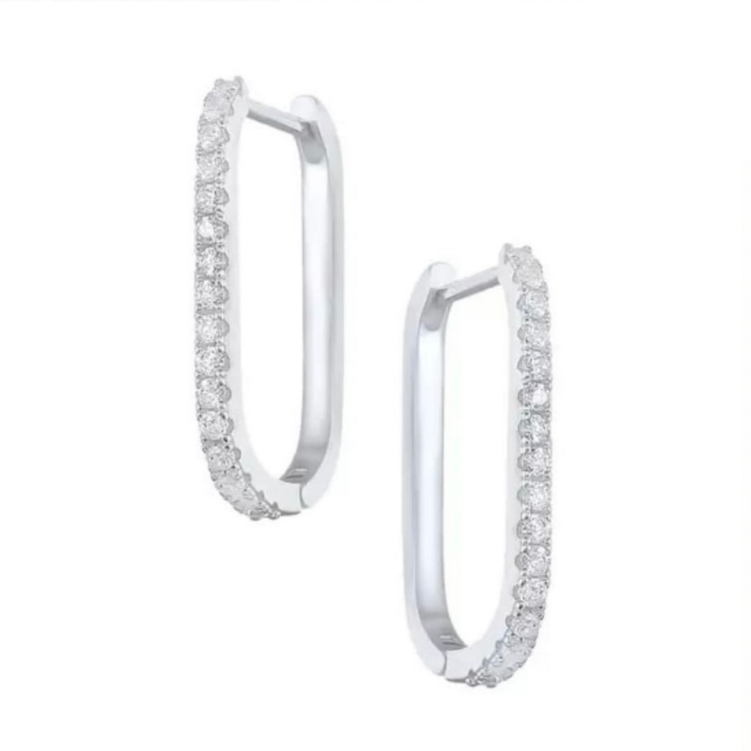 Thin Icon Pavé Hoops