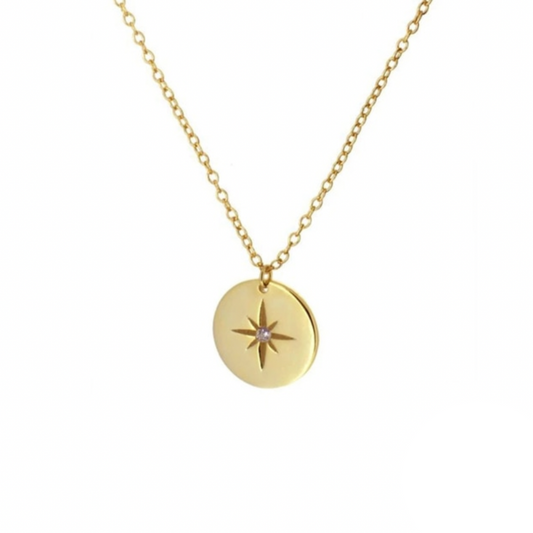 North Star Circle Necklace